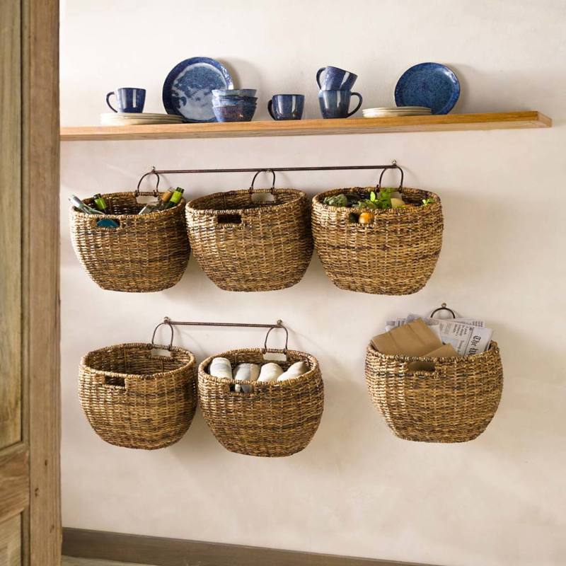Basket storage for kitchen