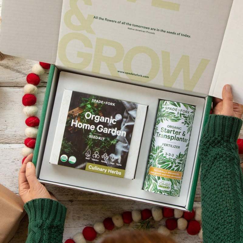 gift ideas for women organic herb garden gift set