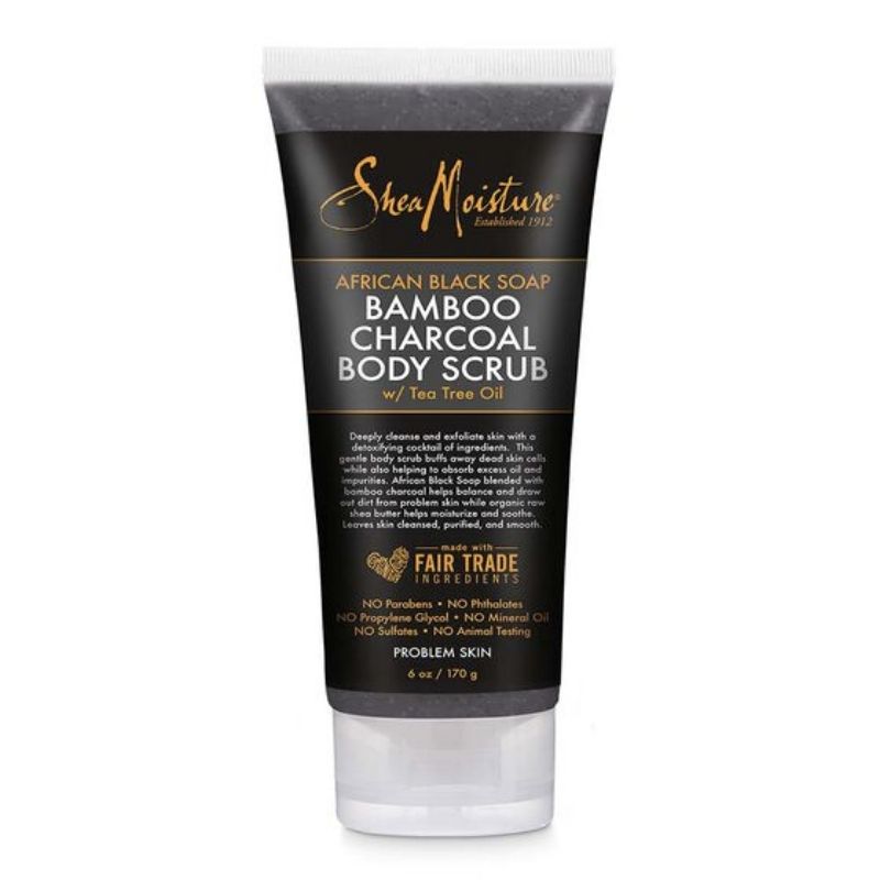beauty products for black skin african black soap bamboo charcoal body scrub