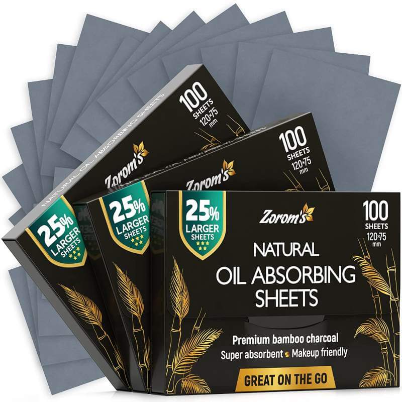 Eco-friendly Haircare Products - Zorom's Natural Oil Absorbing Sheets