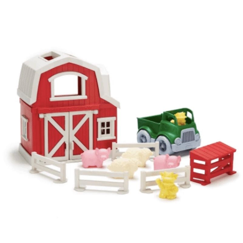 sustainable toys farm playset
