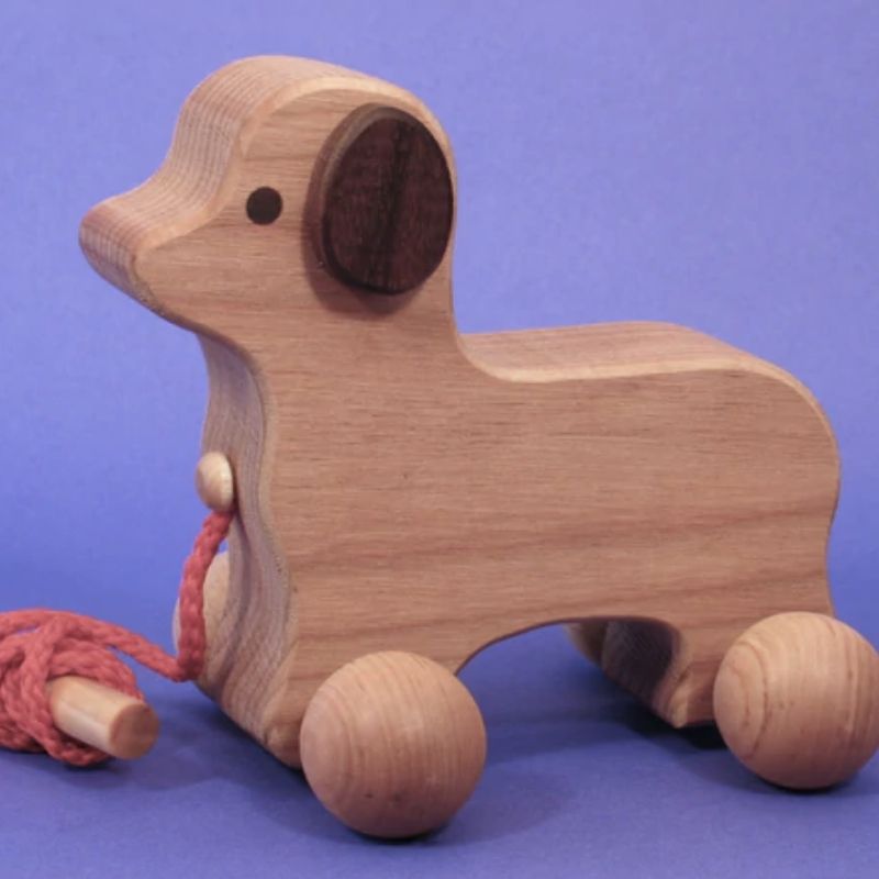 sustainable toys let's go walking puppy