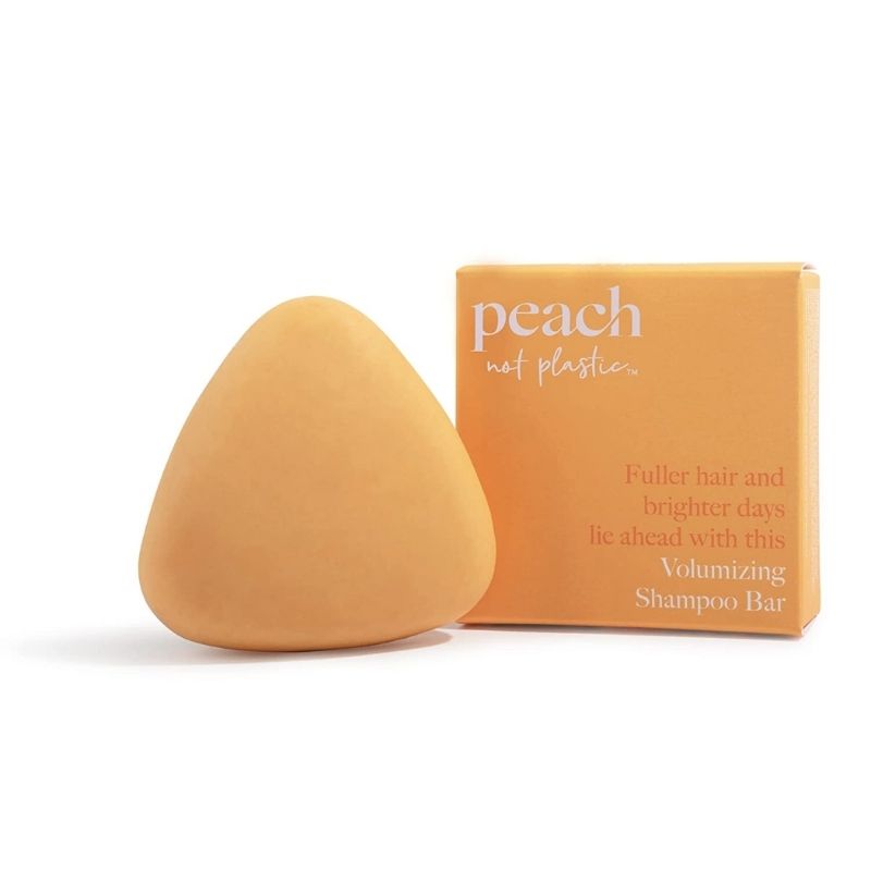 peach natural shampoo bar must-have carry-on items