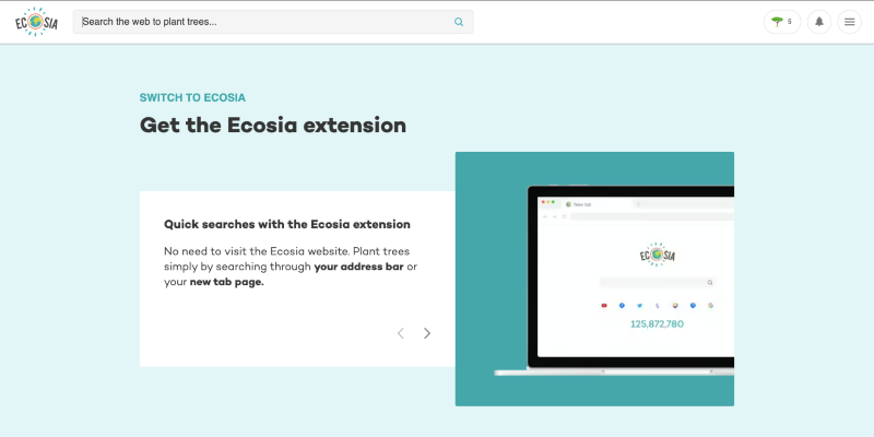 Get Ecosia chrome extension