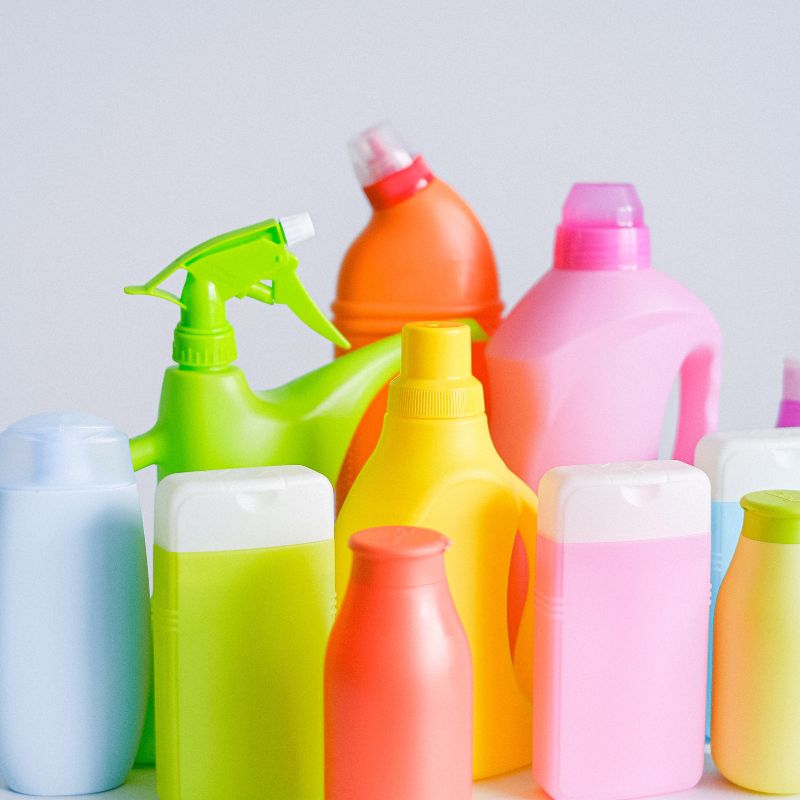 dispose of household items safely - cleaning products