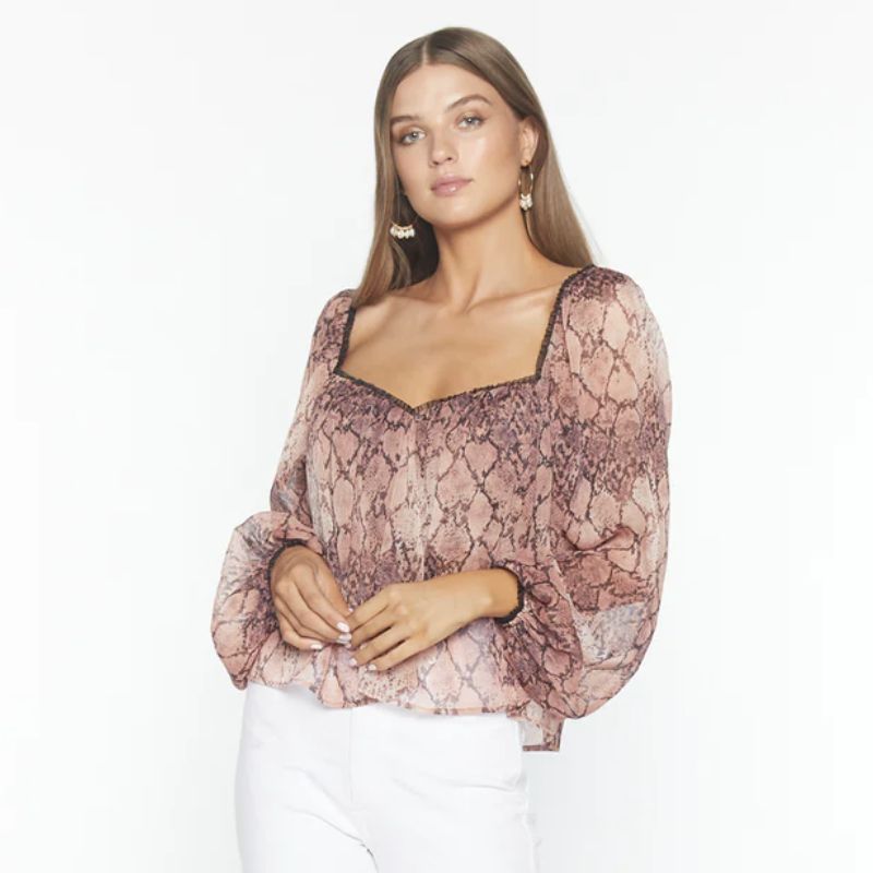 long-sleeved chiffon sustainable blouses
