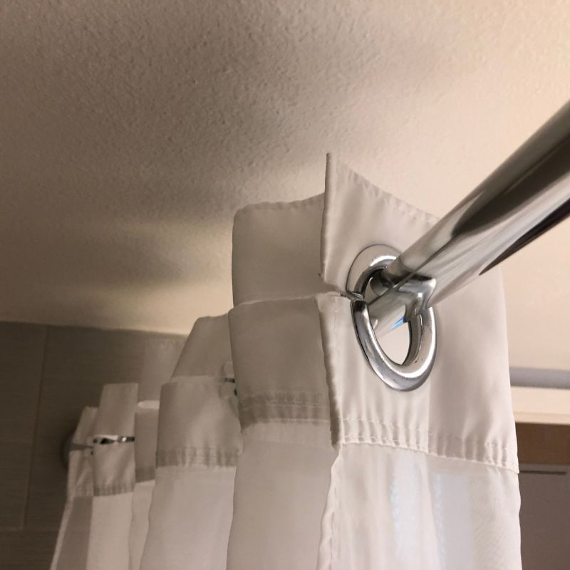 plastic shower curtains on rod non-recyclable items