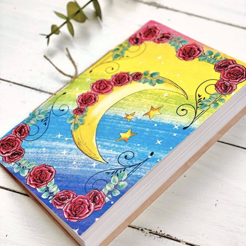 pride gifts - rainbow moon journal