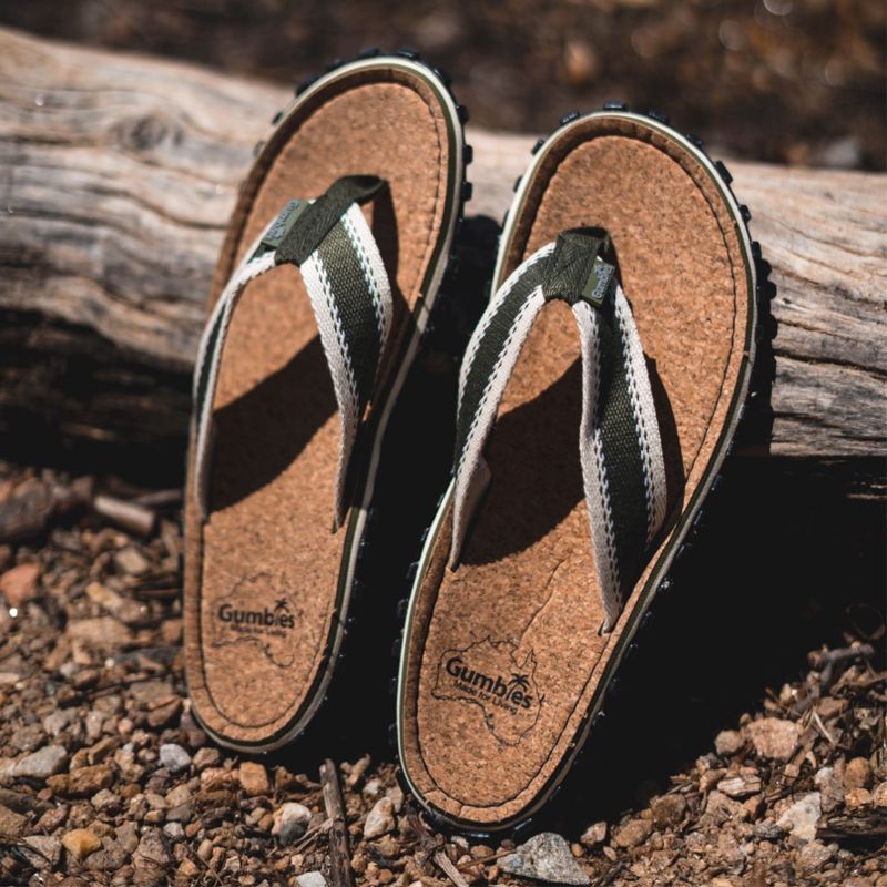 sustainable flip flops - gumbies