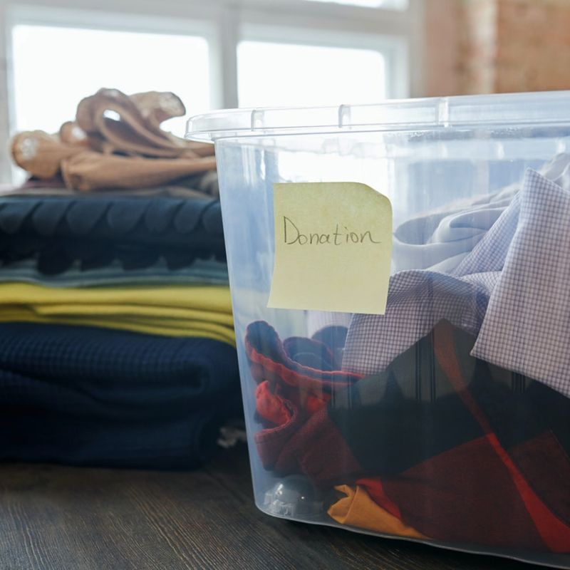 Donate what you do not need - zero-waste wardrobe