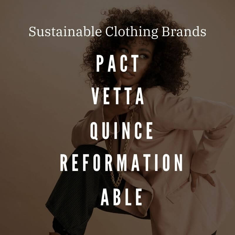 sustainable clothing brands listed
