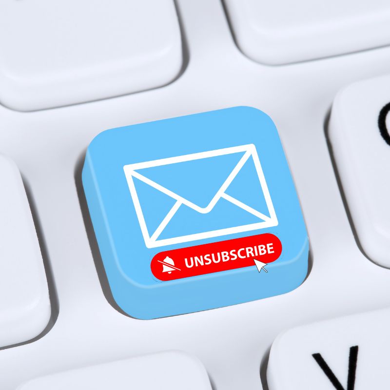 Get rid of junk mail by hitting the unsubscribe button