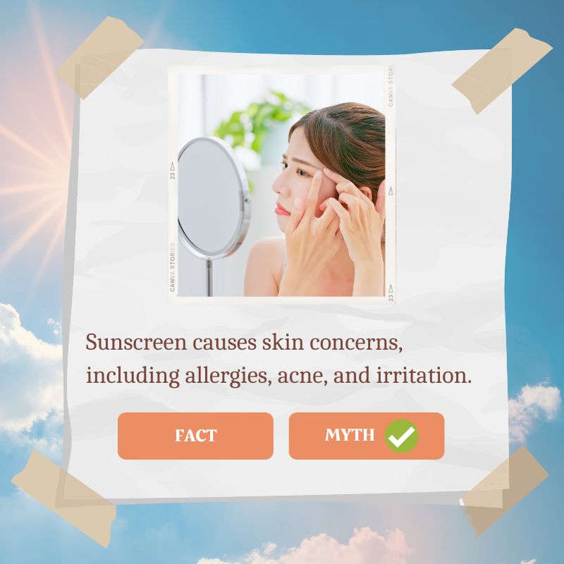 sunscreen causes skin concerns
